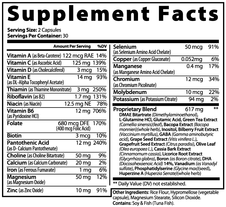 Focus & Endure | Brain Support Formula